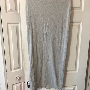 Naked Wardrobe Gray Tube Skirt | Stretch Bodycon Midi